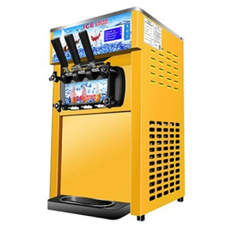 Machine à crème glacée commerciale trois parfums ZM-168, petite Machine à crème glacée molle trois couleurs