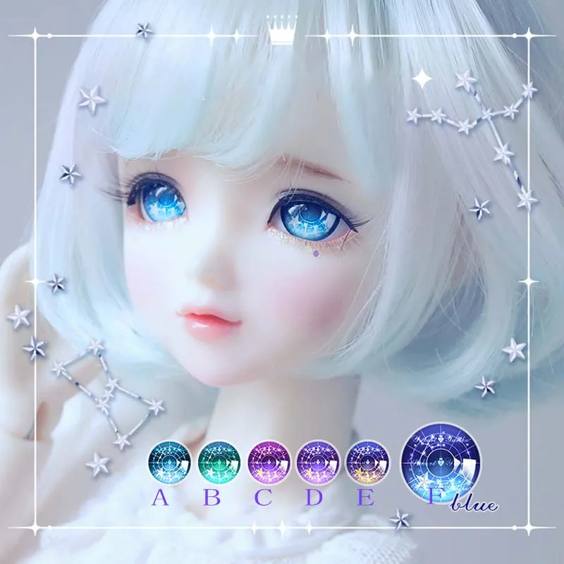 BJD Eyes doll Metallic effect eyes 10mm-24mm doll acrylic eyes for 1/8 1/6 1/4 1/3  SD DD doll accessories 10mm-24mm doll eyes