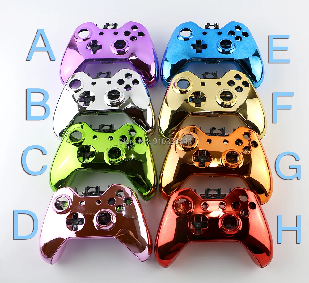1set/lot Replacement Chrome Protective Case Cover Skin Shell case with buttons For Xbox one xboxone Game Console