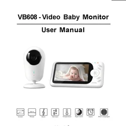 Smart VB608 Video Baby Monitor 2.4G Wireless 4.3 Inch LCD 2 Way Audio Talk Night Vision Surveillance Security Camera Babysitter