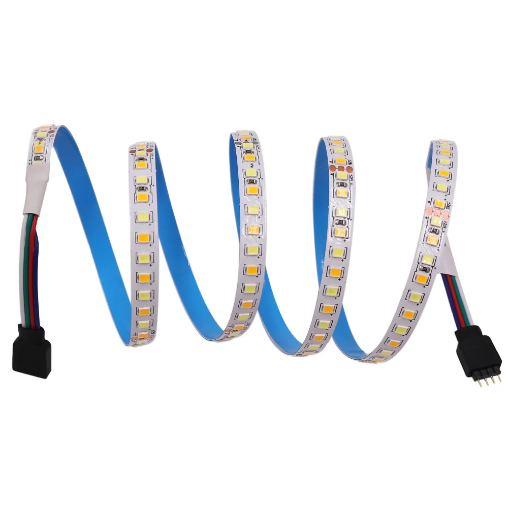 5M CCT Led Strip Light 24V DC 2835 SMD 180LEDs/M Warm White+ White Pixel Strip Elastyczna taśma LED do dekoracji wnętrz 8MM PCB New