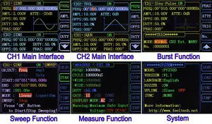 30 MHz DDS Arbitrary Waveform Zweikanal-Signalgenerator Sinuswelle