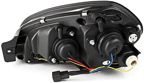 Sulinso LED DRL Projector Headlights Headlamps Black For 2003-2009 Benz-CLK-Class W209 Projector style