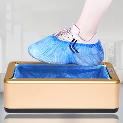 Automatic Home Shoe Cover Machine Intelligent Shoe Sleeve Tool Disposable Waterproof Foot Cover Machine Shoes Organizers Device