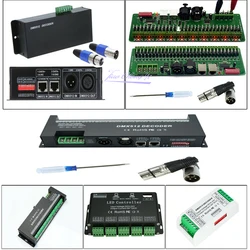 3/4/6/12/30CH 30 Channel DMX512 RGB RGBW LED controller dmx decoder Dimmer Driver For 5050 RGB RGBWW LED strip