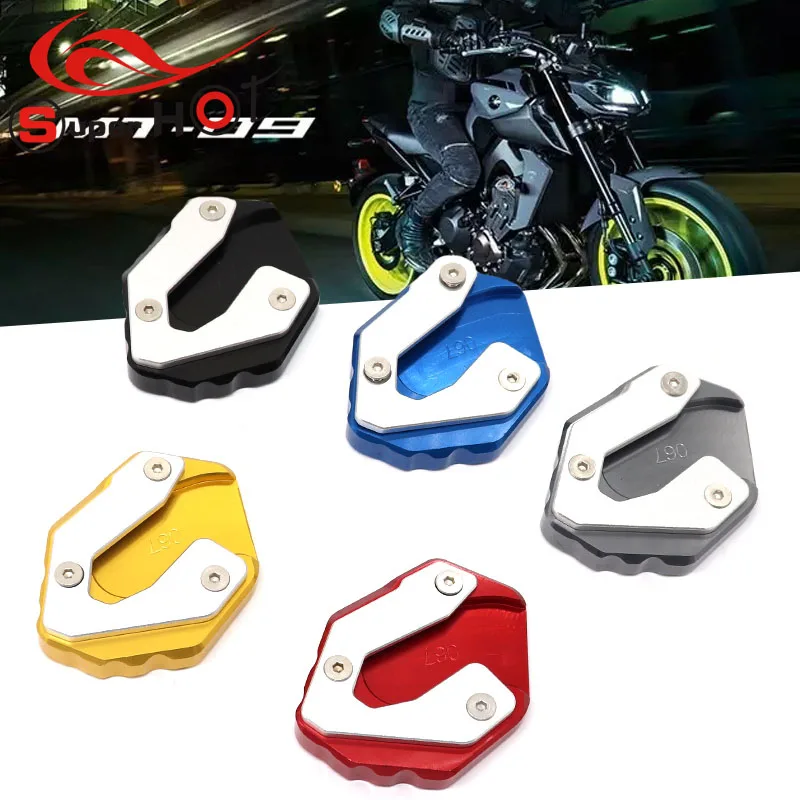 

For Yamaha MT09 MT 09 2014-2019 Motorcycle Accessories CNC Alunimun Kickstand Plate Pad Stand Enlarger