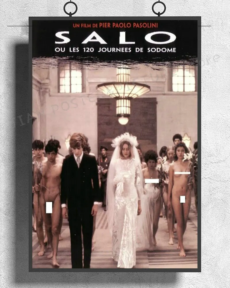 NJ531 SALO 120 DAYS OF SODOM Movie Banned Controversial Criterion UNCENSORED Wall Sticker Silk Poster Art Home Decoration