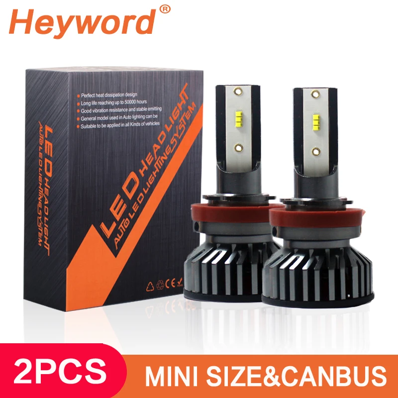 Heyword Car headlight ZES 22000lm 160w h4 led h7 canbus h1 h3 h8 h11 9005 9006 3000k 6000k car auto headlight led lights for car