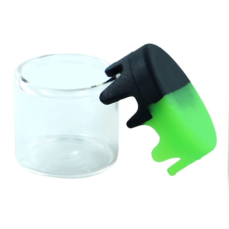 Glass Concentrate Jars with Silicone Lid, Wax Containers, Multi Use Storage Box for Makeup Girls Gifts, 10Pcs, 6ml