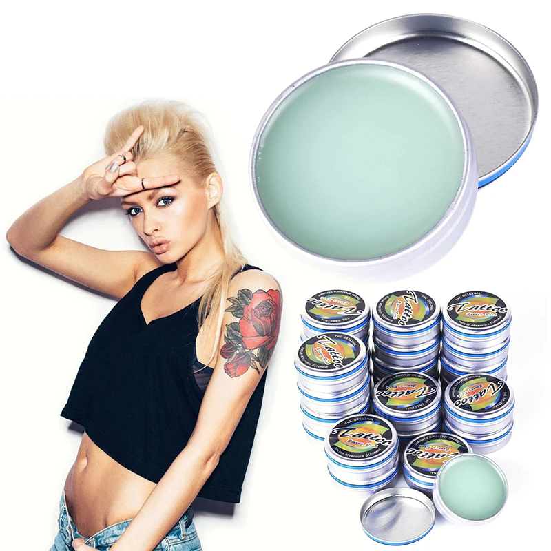 Crema curativa Natural para tatuajes, loción para el cuidado posterior del tatuaje, Gel bálsamo, reparación de la piel, pomada de recuperación rápida