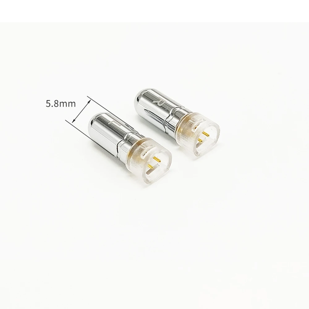 Top-Hifi Voor IE8 IE80 IE8I Oortelefoon Pins Vergulde Headset Upgrade Plug Diy Audio Jack Metalen Adapter Solderen hoofdtelefoon Draad