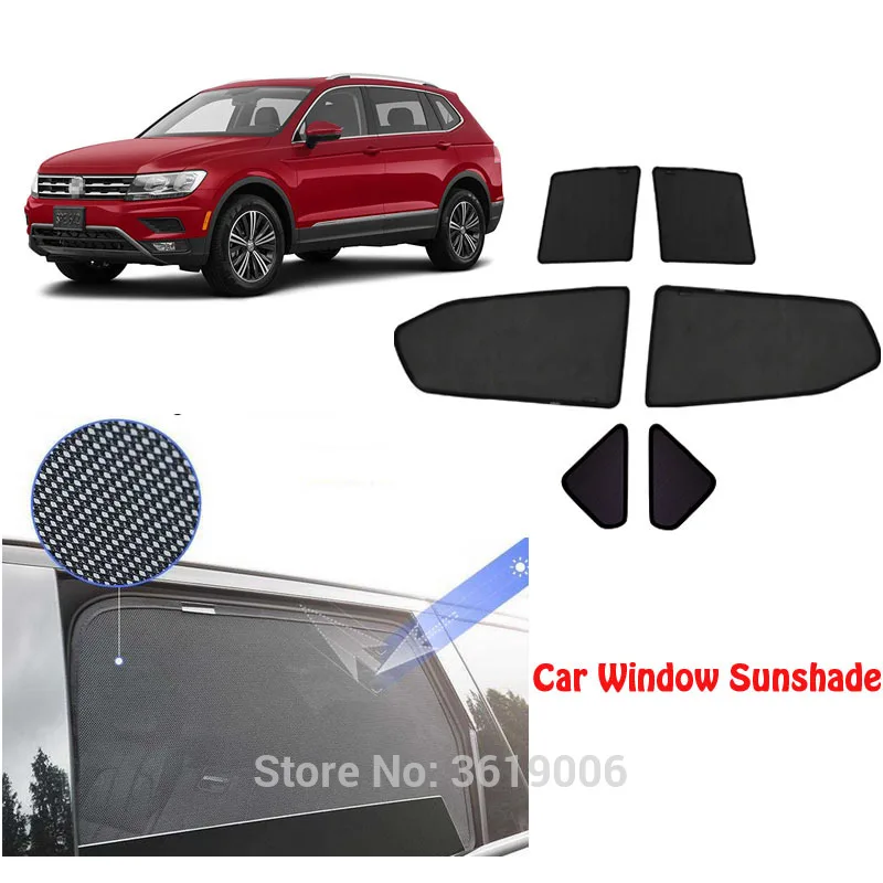 6pcs High-end custom For VOLKSWAGEN Polo 2011-2018 card type magnetic car curtain sun shade car window shade car styling