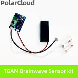 Стартовый комплект Arduino, модуль TGAM для Neurosky Brainwave EEG датчик Mindwave, обратная связь, SDK Поддержка STM32 Matlab Python