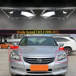 For Honda Accord 2008 2009 2010 2011 2012 2013 Car Accessories Transparent Headlight Shade Cover Lampshade Shell Lens Plexiglass