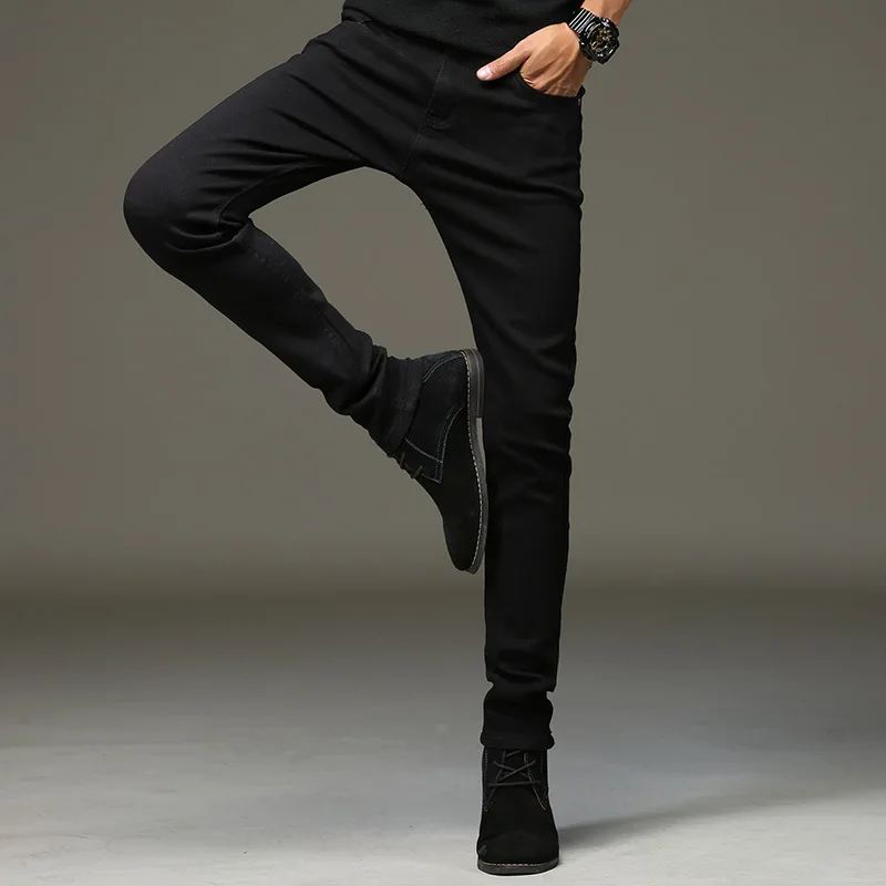 2025 new spring arrival jeans high quality casual slim elastic jeans men ,skinny jeans men ,men\'s pencil pants ,size 27-36