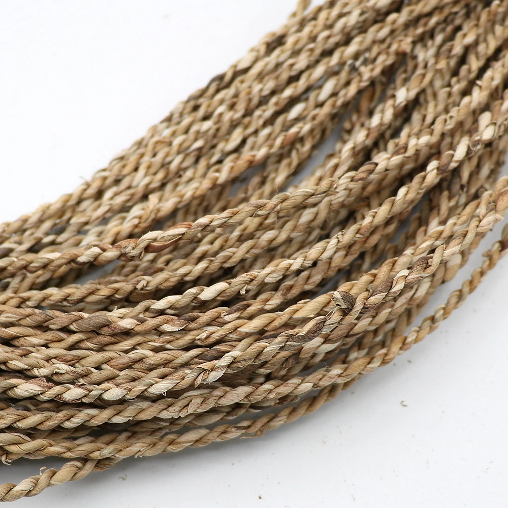 50 Meters Natural Water Hyacinth Straw Rope Handmade Weaving Grass Material Rattan Braids Knit Repair Craft Chair Basket Decor