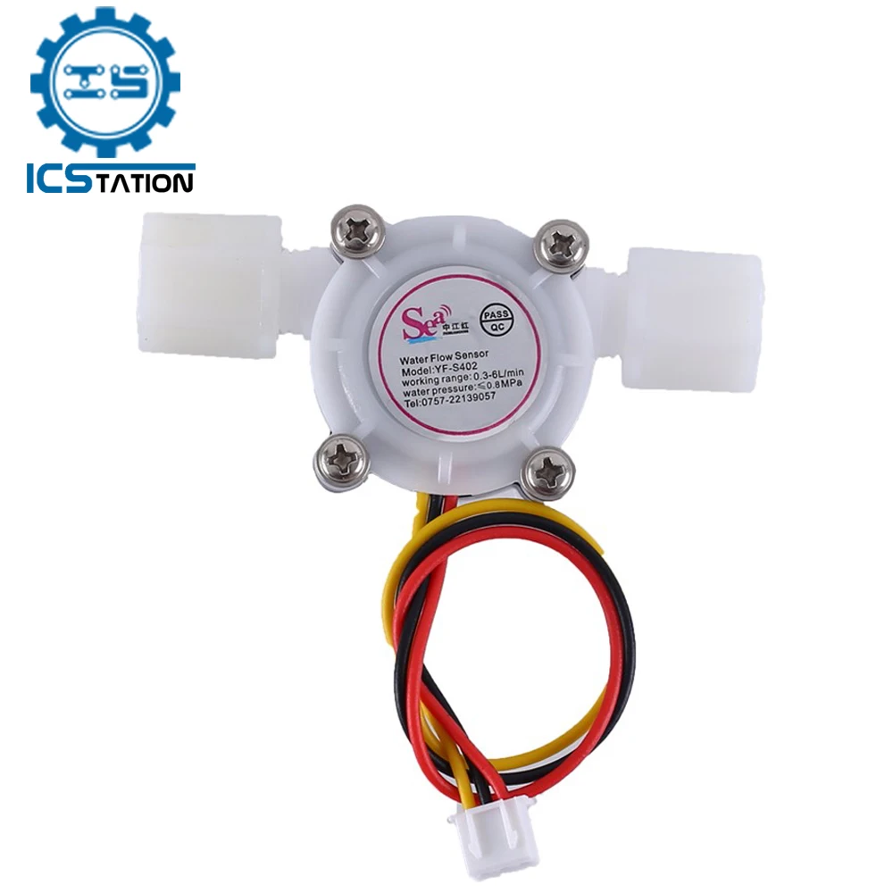 DC 5-18V 1/4 inch G1/4 Hall Water Flow Sensor Control Liquid Flow 0.8MPa Magnetic Sensor Switch 0.3-6L/min