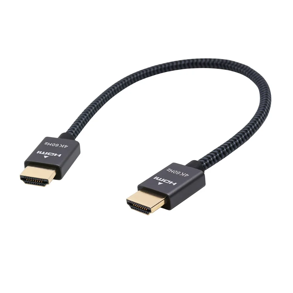 ケーブルHD-2.0 1フィート30cm HD-2.0v 2k 8k 4k 60hz,編組 ケーブルHD-2.0 1フィート30cm HD-2.0v 2k 8k 4k 60hz,編組