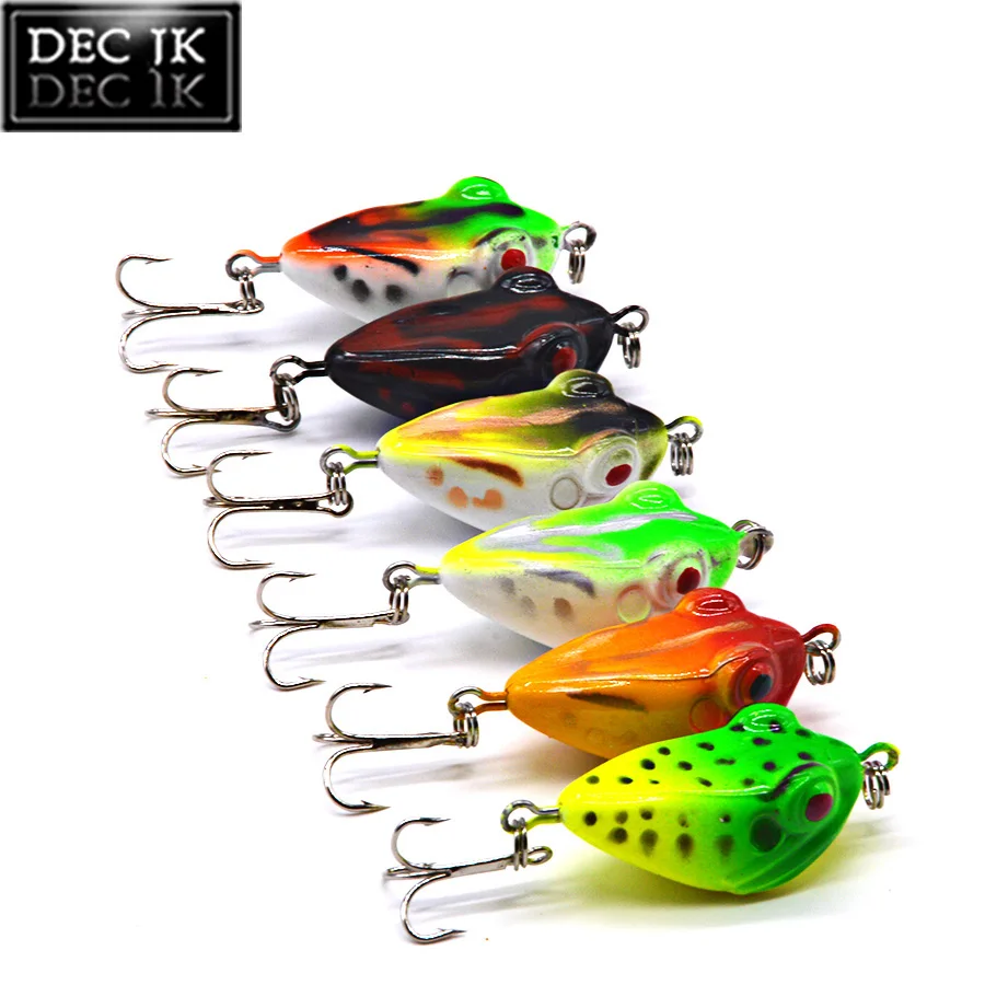 1PCS Sea Artificial Fake Baits Trolling Poper Frog Hard Lures For Fishing Supplies Swimbait Pike Jerkbait Laser Bait Topwater