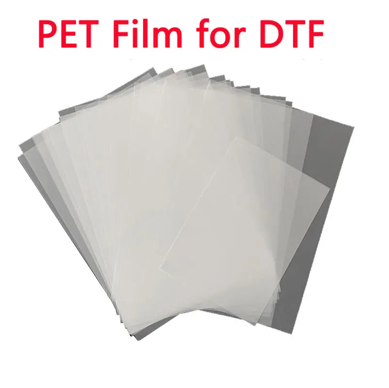 100PC A4 PET Transfer Film For Direct Transfer Film Printing For DTF Ink Printing PET Film Printing And Transfer