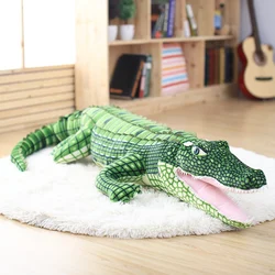 Animal de peluche de cocodrilo para niños, juguete de peluche de cocodrilo de la vida Real, almohada creativa Kawaii, regalos de Navidad, 105/165cm