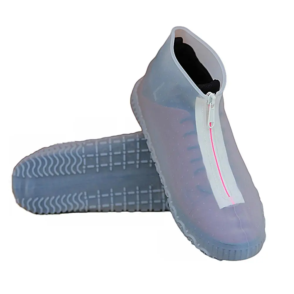 Reusable Silicone Waterproof Shoe Covers Silicone Shoe Covers with Zipper  Silicone Shoe Protectors for Kids Men Women