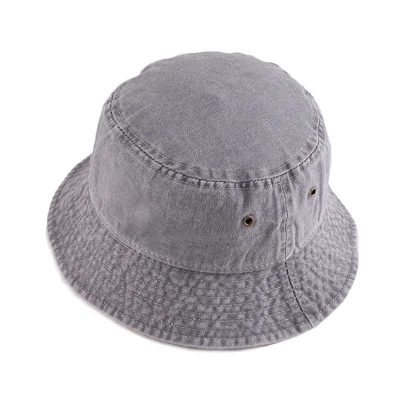 100% bawełna Vintage kapelusz typu Bucket Unisex mężczyźni Sport kapelusz rybaka z własne Logo osobowość DIY Panama czapki Gorro