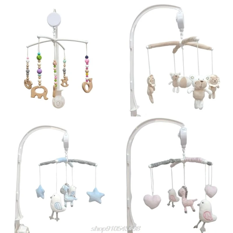 Baby Crib Musical Mobile Rattle Plush Pendant Bed Wind Chimes Toy Kids Room Hanging Decoration 21 Dropshipping