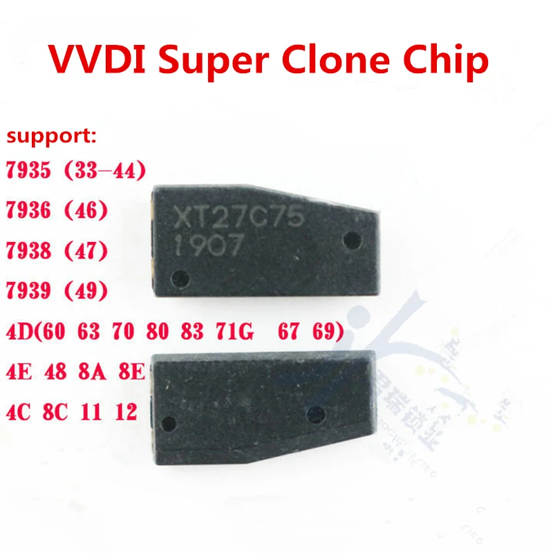 10pcs/lot Super Chip XT27A01 XT27A66 Clone Chip for ID46/40/43/4D/8C/8A/T3/47 for VVDI2 VVDI Key Tool Mini Key Tool