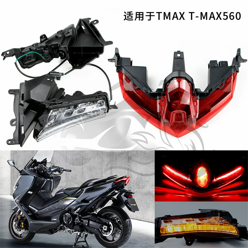 

LED Front Rear Tail Brake Light Turn Signal Integrated Fit for YAMAHA T-MAX560 TMAX560 Tech Max 2020 2021 XPTMAX 560 Tail Light