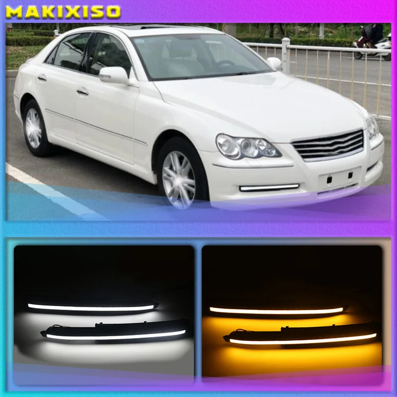 

Дневные ходовые огни для Toyota MARK X REIZ 2004 2005 2006 светодиодный ные противотуманные фары, 2 шт.