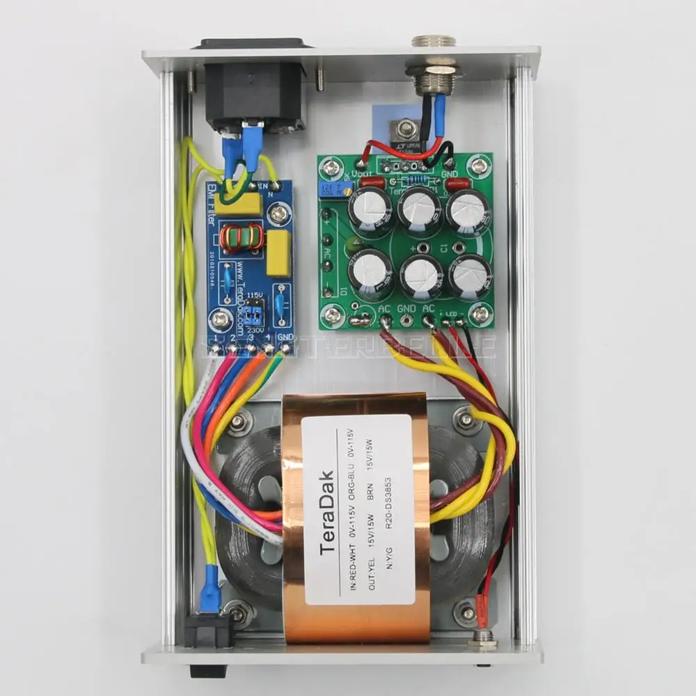 New Teradak  DC-30  R Core Transformer HiFi Linear Power Supply DC5V3A DC9V2.5A DC12V1.8A Optional For Audio Equipment