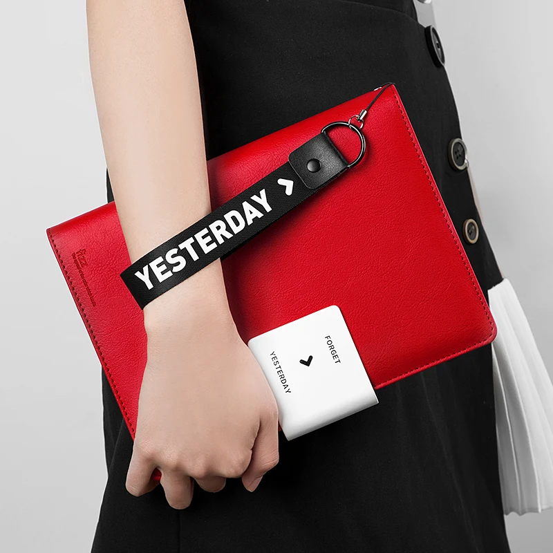 Fizz رشاقته دفتر القرطاسية A5 دفتر متعددة الوظائف للطلاب الأعمال الجلود المحمولة اجتماع العمل سجل كتاب