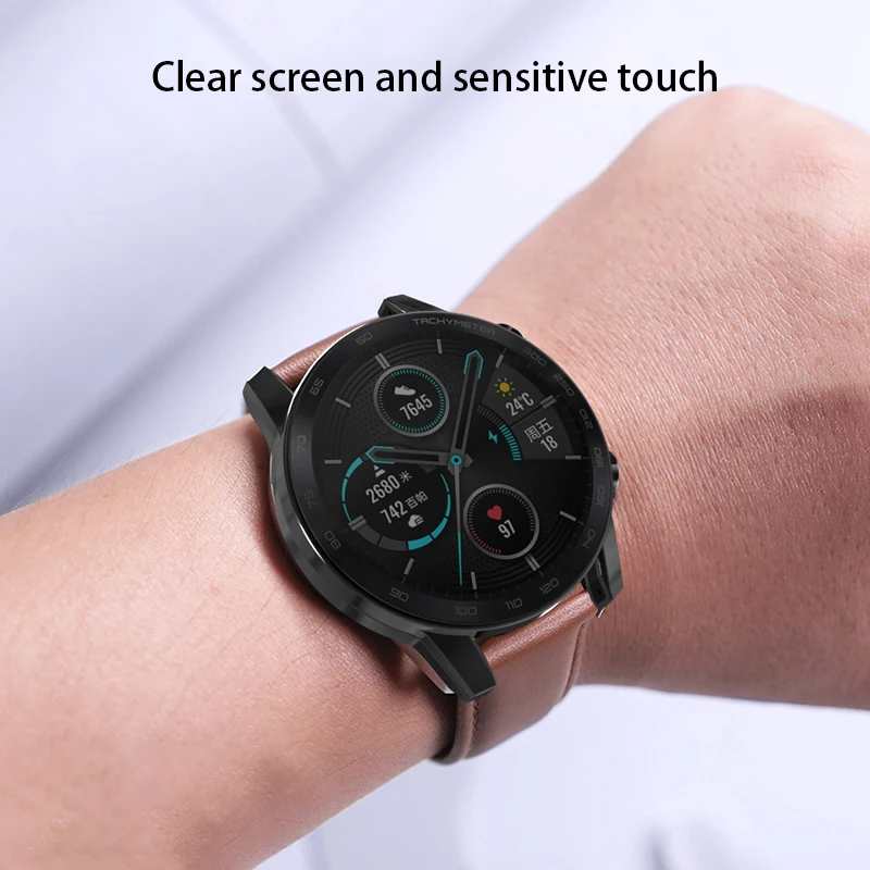 For HONOR Magic Watch 2 46mm Protection Case Soft TPU Silicone Frame Super Thin Watch Cover Rubber Shell For HONOR Watch Cases