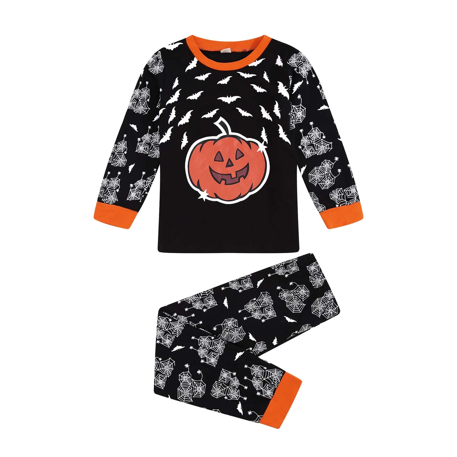 

Summer Boys Girl Pajamas Children's Halloween Kids Boys Girl Bat Pumpkin Print Pajamas Set Toddler Kids Sleepwear 2PCS Homewear