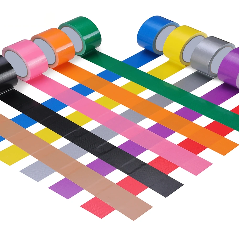 YX Color Cloth Base Tape Cloth Duct Tape Carpet Floor Waterproof Tapes High Viscosity Adhesive Tape Multicolor DIY Decoration
