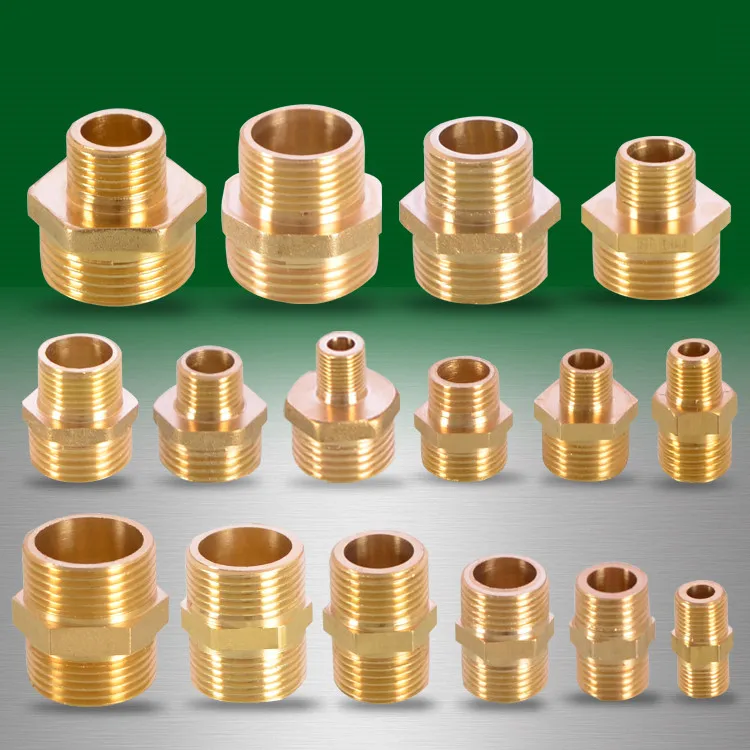 Brass Pipe Hex Nipple Fitting 1/8\