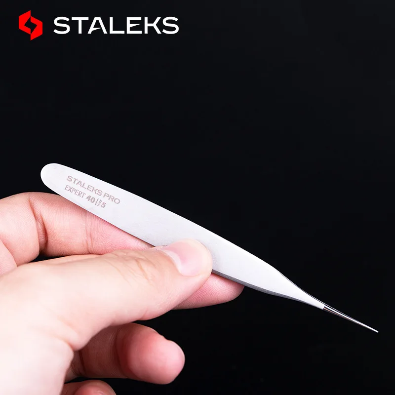 1pc STALEKS TE-40-5 High-precision Flowering Beauty Eyelashes False Eyelash Tweezers Grafting Eyelash Makeup Tools