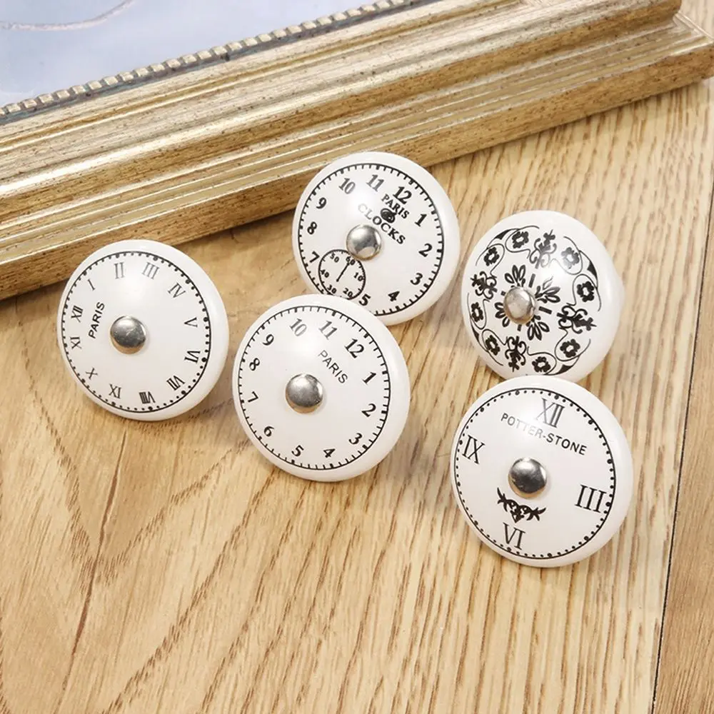 With Screws Single Hole Cupboard Cabinet Door Drawer Bedroom Furniture Hardware door handles Cabinet Knobs Pull Handle