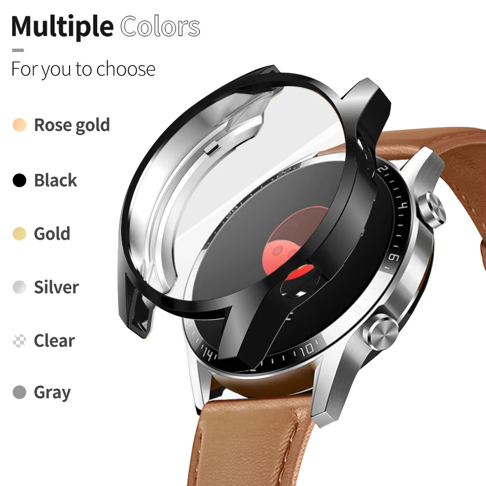 Screen Protector Cover for Huawei Watch 3 GT 3 46mm 42mm 2e Case GT2 GT3 Soft Tpu Scratch-resistant Shell Lightweight Bumper