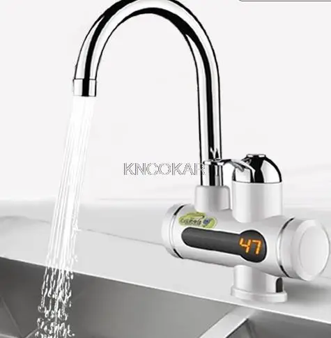 

Instant Electric Water Heater Kitchen Basin Faucet Tankless Waterproof Hot And Cold Bathroom Mixer Water Taps Single Handle 220V