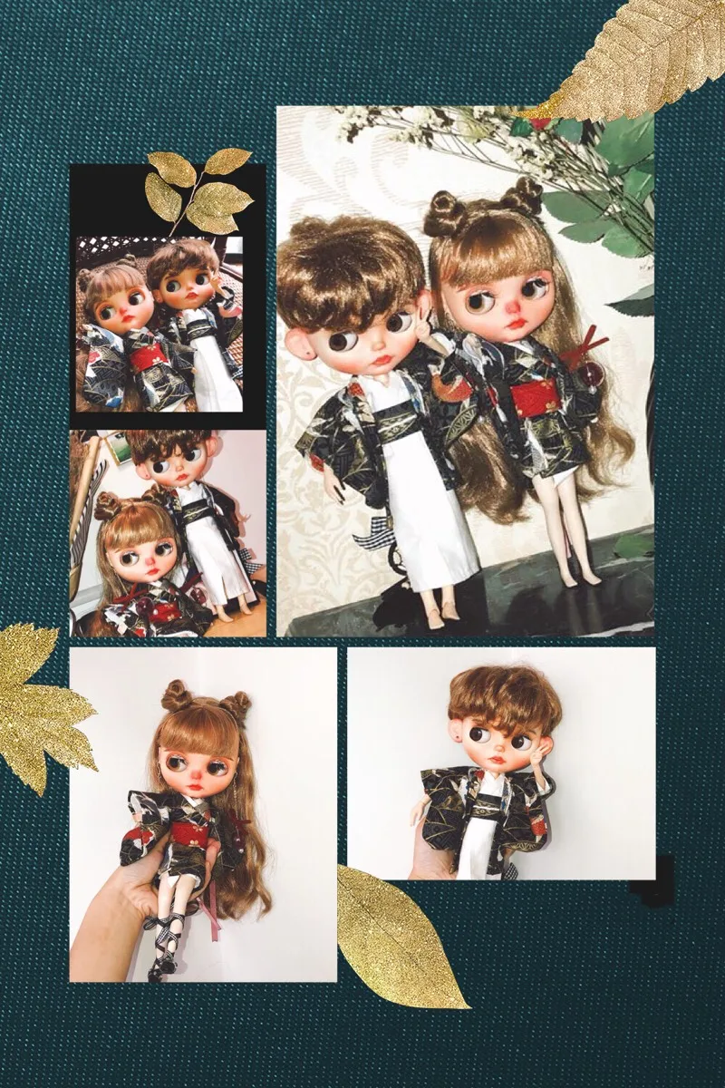 OB11 blyth 1/6 1/8 1/4 1/3 BJD Clothes Accessories Ancient Costume Japanese Kimono Yukata for BJD/SD ID72 Strong Uncle Doll 0439