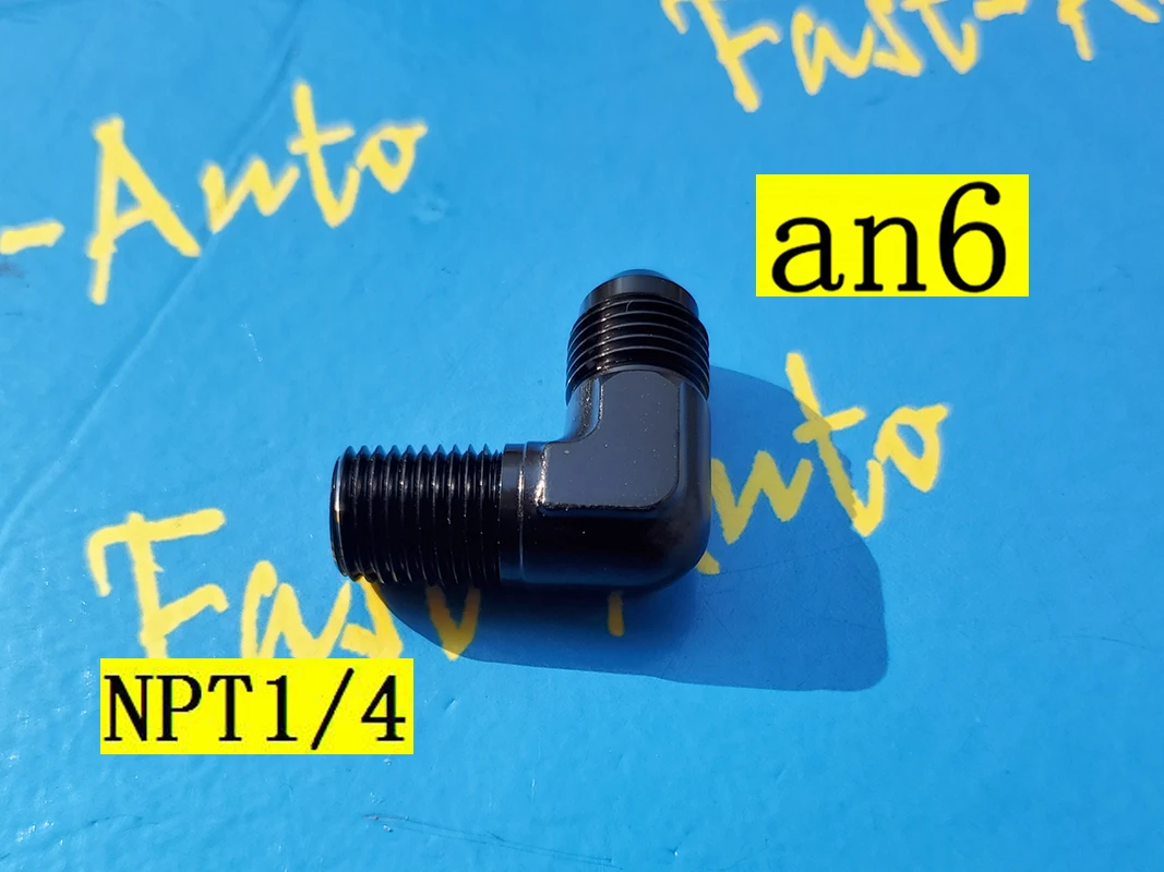 

Forged male npt1/4 1/4''NPT 1/4npt npt 1/4 to 6an an6 an 6 male 90 degree 90degree adaptor adapter tpfe hose Fitting