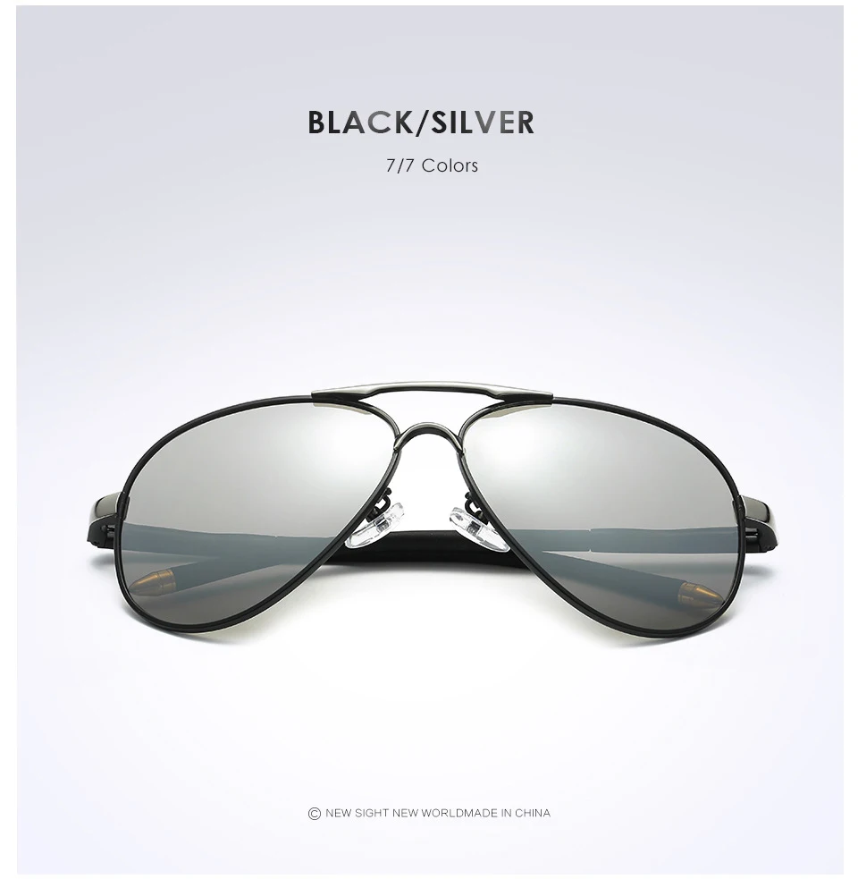 Neue Design Outdoor Sport Pilot Polarisierte Sonnenbrille Männer Frauen Anti-Glare Fahren Gläser Trendy Shades Spiegel Objektiv sonnenbrille – Detail 21