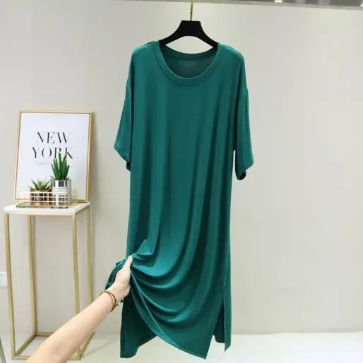 Sleepwear Women Night Dress New Modal Cotton Nightgowns Loose Large Size Nightshirt Female Summer Sleep Dresses Nuisette Femme