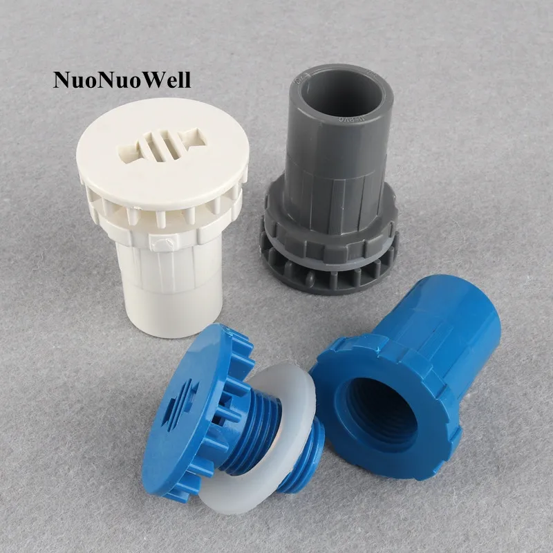 50pcs 20mm HI-Quality Aquarium Fish Tank Drainage Joints Aquatic Accessories PVC Pipe Connectors Water Tank Socket Tube Joints