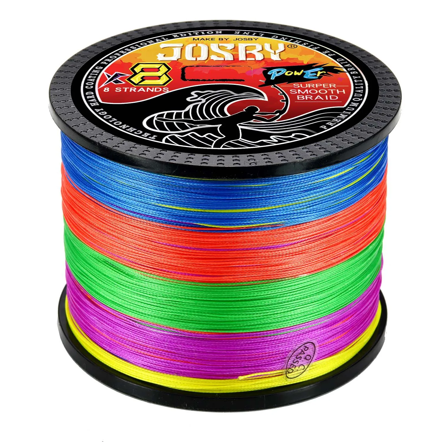 JOSBY 4 Braided Fishing Line 8 Strands Japanese Super Strong Multifilament Smooth 100% PE Wire For Saltwater/Freshwater