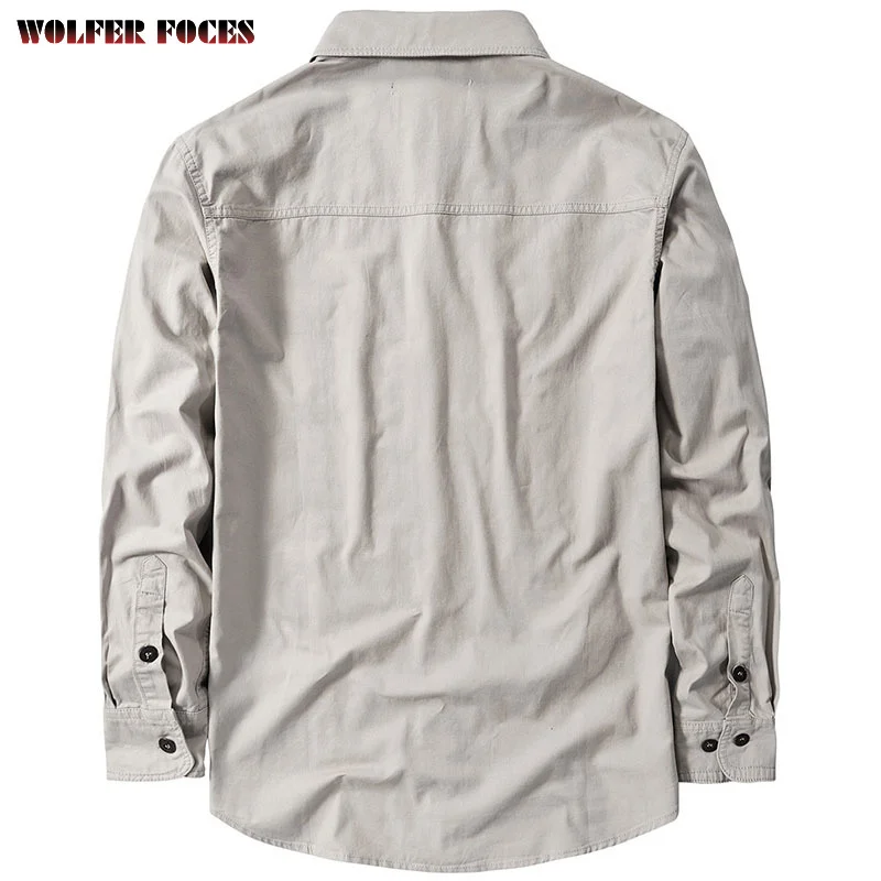 Shirts For Men Oversized Men's Clothing Long Sleeve Casual Cotton Shirt Spring Oxford Male Jackets Cardigan Fashion Blouse Coat