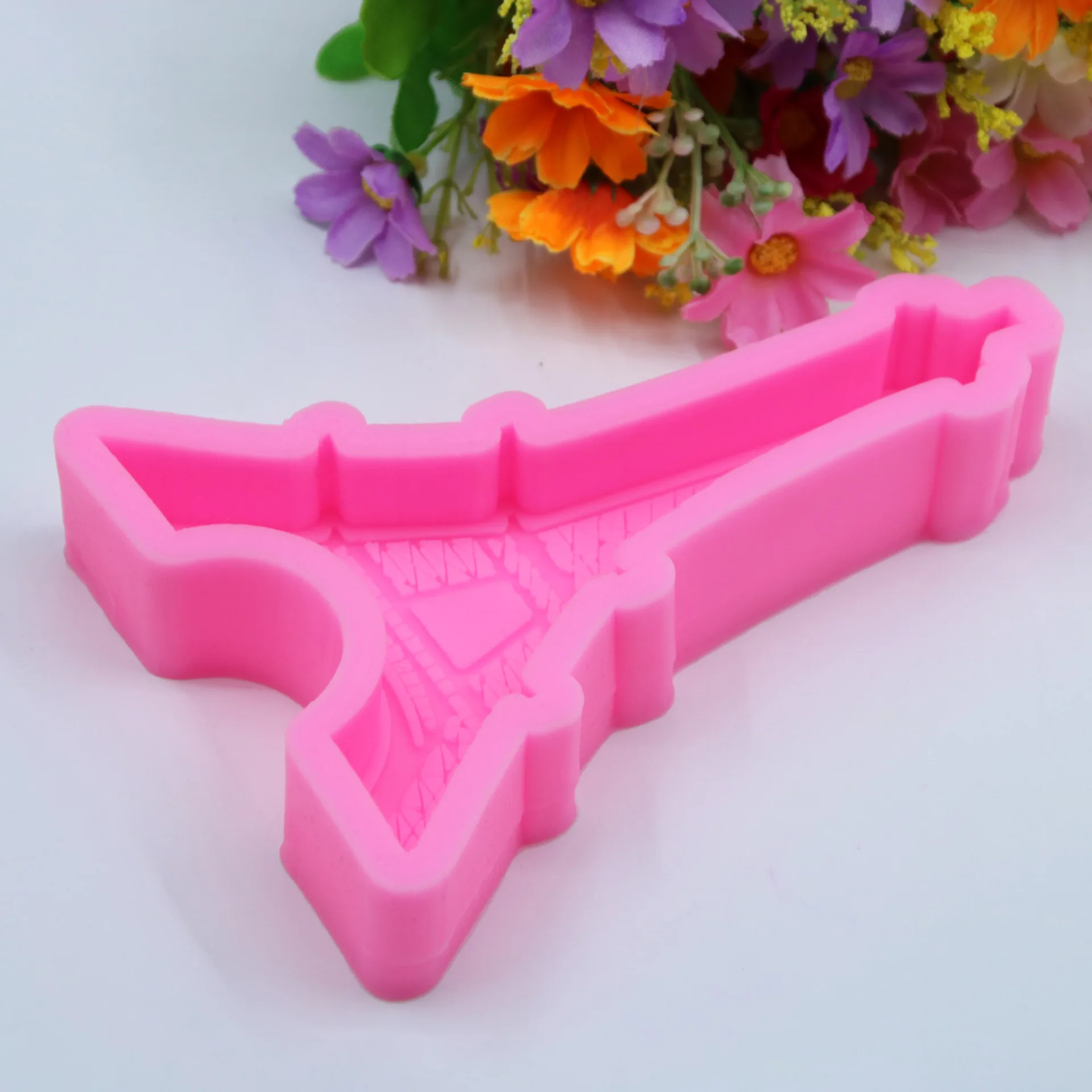 Eiffel Tower Shape Silicone Molds Fondant Craft Cake Candy Chocolate Sugarcraft Ice Pastry Baking Tool Mould