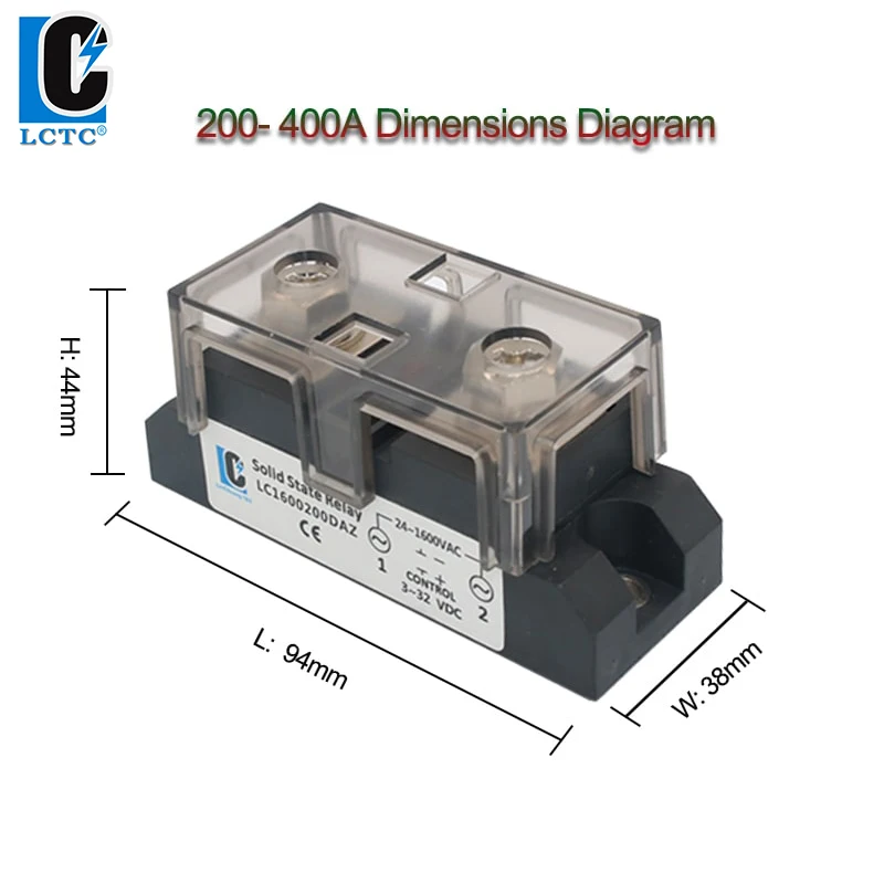 Industrial SSR DC-AC 60A 100AA 200A 300A 400A  duty Solid State Relay regul relay control high power industri singl phase modul